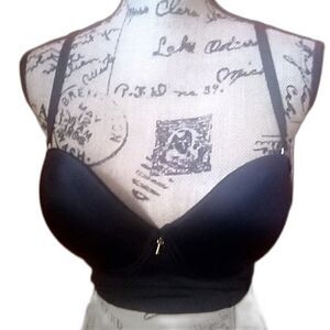 Youmita 34C Black Push Up Bra w/ Multiway Straps NWT